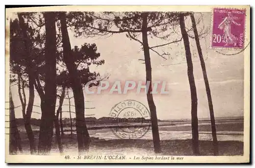 Ansichtskarte AK Saint Brevin L Ocean Les Sapins Bordant la Mer