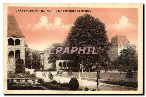 Cartes postales Chateaubriant Cour d honneur du chateau