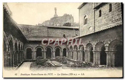 Cartes postales Basilique Notre dame du Puy Le cloitre