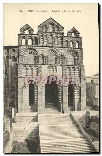 Ansichtskarte AK Le Puy Facade de la Cathedrale