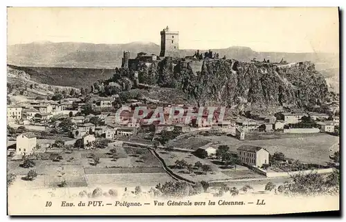 Cartes postales Env du Puy Polignac Vue generale prise des Cevennes