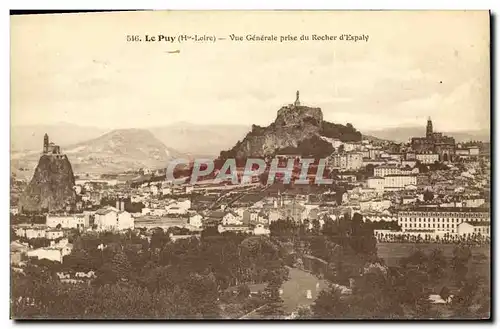 Ansichtskarte AK Le Puy Vue Generale Prise du rocher d Espaly