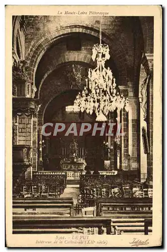 Cartes postales Le Puy Interieur de la cathedrale