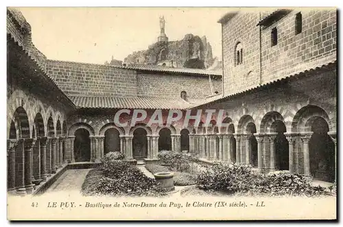 Ansichtskarte AK Le Puy Basilique de Nortre Dame du Puy Le cloitre