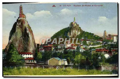 Cartes postales LE Puy Rochers St Michel et Corneille