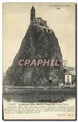 Cartes postales Le Puy Le Rocher Saint Michel d Aiguilhe