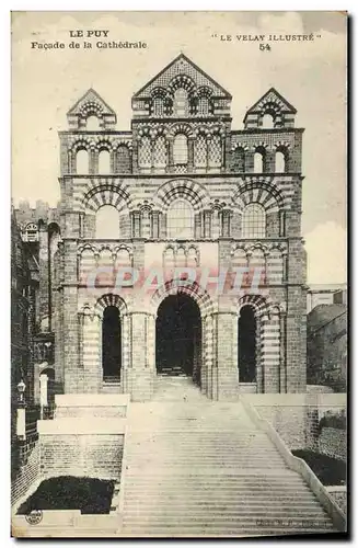 Ansichtskarte AK Le Puy Facade de la Cathedrale