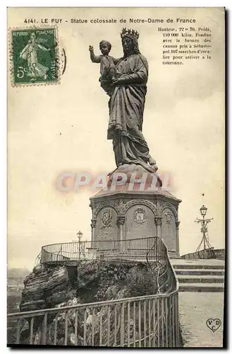 Cartes postales Le Puy Statue Colossale de Notre Dame de France