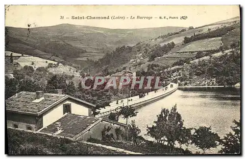 Ansichtskarte AK Saint Chamond Loire Le barrage