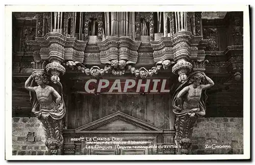 Cartes postales La Chaise Dieu Interieur de l eglise abbatiale Les orgues