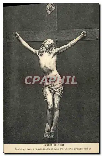 Cartes postales La Chaise Dieu Christ en Ivoire