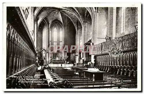 Cartes postales La Chaise Dieu Eglise abbatiale Les stalles et tapisseries du choeur