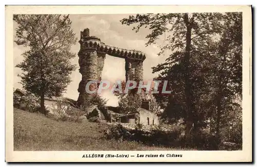 Cartes postales Allegre Les Ruines du chateau