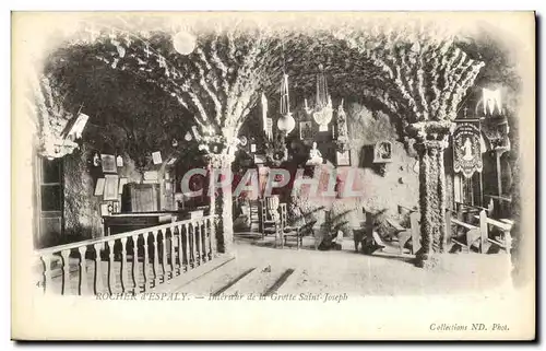 Cartes postales Rocher d Espaly Interieur de la grotte St Joseph
