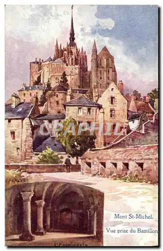 Cartes postales Mont st Michel Vue Prise du BAstillon