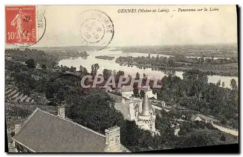 Cartes postales Gennes Panorama sur la Loire