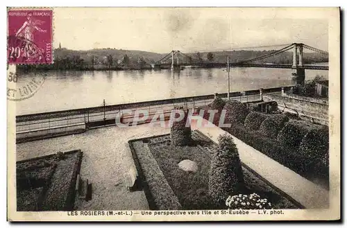 Cartes postales Les Rosiers Une Perspective vers l ile et St Eusebe