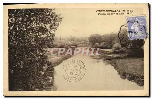 Ansichtskarte AK Vieux Briollay Panorama sur le Loir