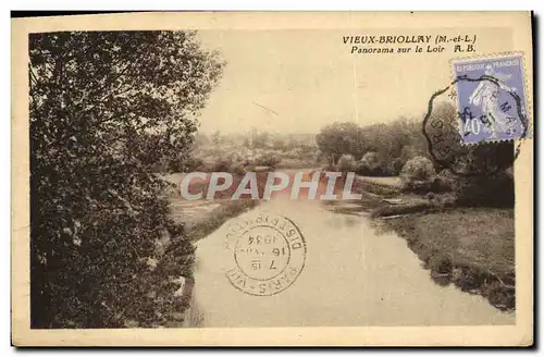 Cartes postales Vieux Briollay Panorama sur le Loir