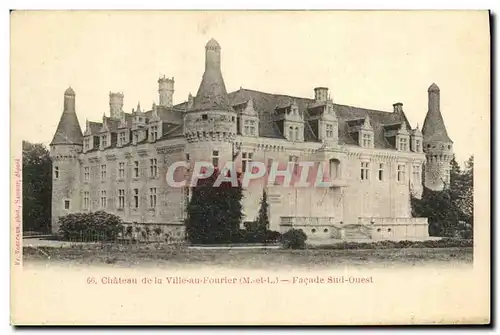 Cartes postales Chateau de la Ville au Fourier Facade Sud Ouest