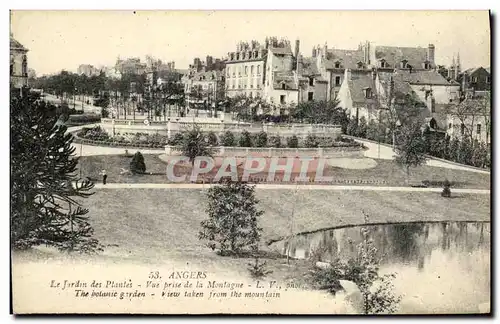 Cartes postales Angers Le Jardin Des Plantes Vue Prise De La Montagne