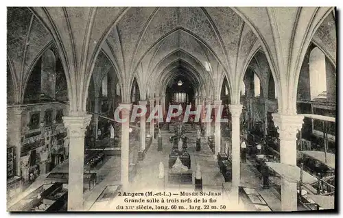 Cartes postales Angers Musee St Jean Grande Salle A Trois Nefs