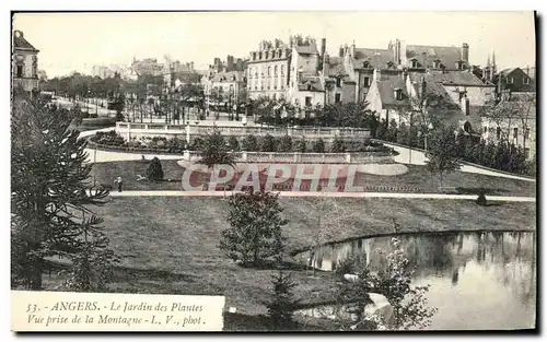 Cartes postales Angers Le Jardin Des Plantes Vue Prise De La Montagne