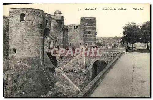 Cartes postales Angers L Entree Du Chateau