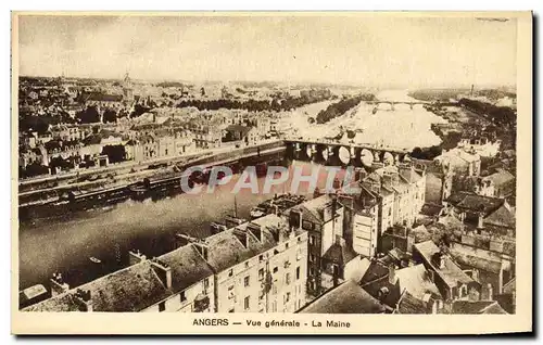 Cartes postales Angers Vue generale La Maine