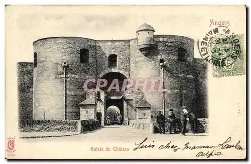 Cartes postales Angers Entree du chateau