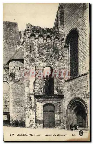 Cartes postales Angers Ruines du Ronceray