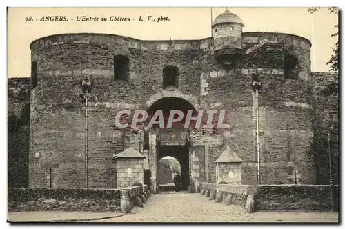 Cartes postales Angers L Entree du Chateau