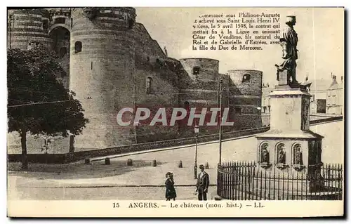 Cartes postales Angers Le Chateau