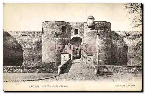 Cartes postales Angers L Entree du Chateau