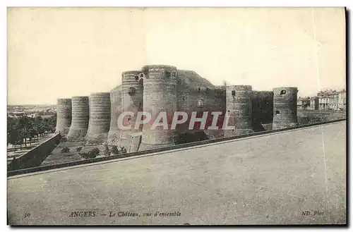 Cartes postales Angers Le Chateau vue d ensemble