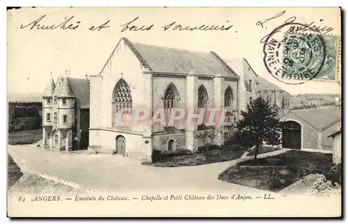 Cartes postales Angers Enceinte du Chateau Chapelle et Pelit Chateau de Ducs d Anjou