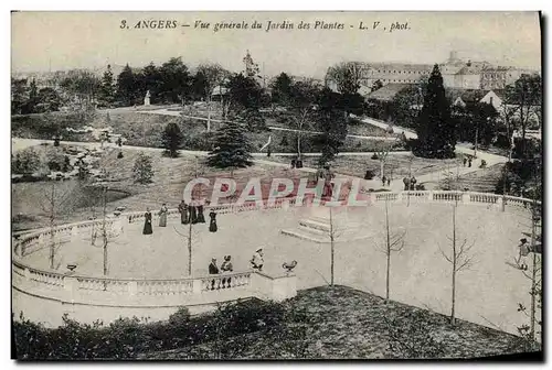 Cartes postales Angers Vue generale du Jardin des Plantes