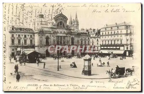 Cartes postales Angers Place du Ralliement le Theatre