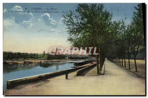 Ansichtskarte AK Angers La Maine et la Promenade de la Place Larochefoucault