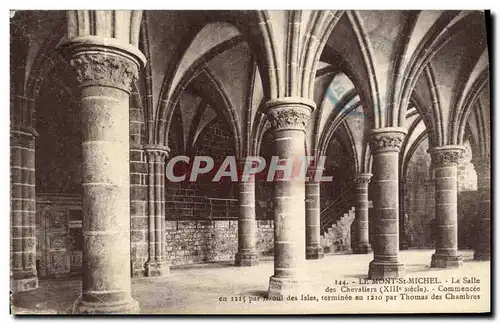 Cartes postales Le Mont Saint Michel La Salle des Chevaliers