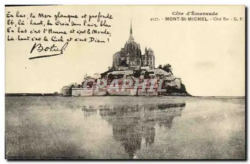 Cartes postales Cote d Emevaude Mont St Michel Cote Est Botrel