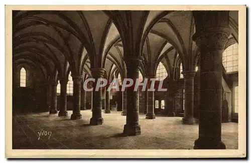 Ansichtskarte AK Mont Saint Michel Abbaye Salle des Chevaliers