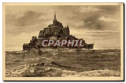 Cartes postales Le Mont Saint Michel Le Mont par temps d equinoxe