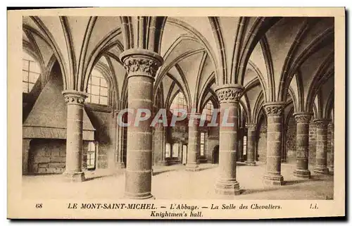 Ansichtskarte AK Le Mont Saint Michel L Abbaye La Salle des Chevaliers