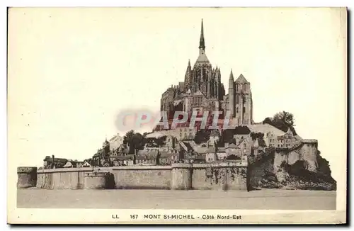 Ansichtskarte AK Mont St Michel cote Nord Est