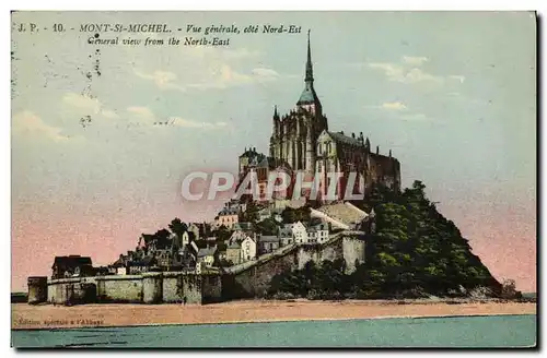 Cartes postales Mont St Michel Vue generale cote Nord Est