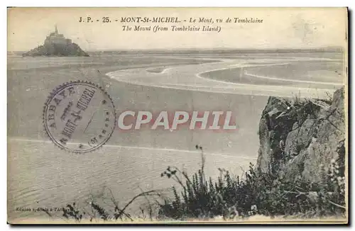 Cartes postales Mount St Michel Le Mont vu de Tombelaine