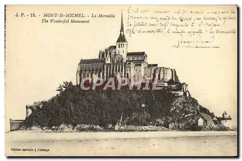 Cartes postales Mount St Michel La Merveille