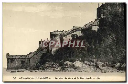 Cartes postales Le Mont Saint Michel La Tour du Nord et la Tour Boucle