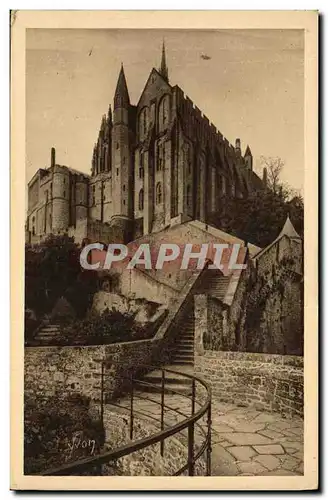 Ansichtskarte AK Mont Saint Michel La Merveille vue de la Tour du Nord